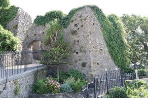 Remains of the barbican at the entrance to the castle