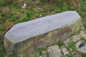 Message set in stone...