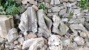 Pieces of abbey stone2