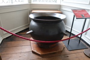 The porridge pot- used as the Greville Family's punch bowl at parties!