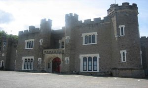 View of the front of the castle