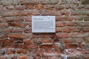 Information board in the west tower