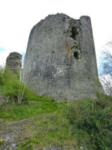 The view of the tower from the back