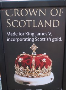 The Scottish Crown Jewels are on display at the castle
