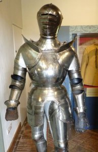 Suit of armour in the gatehouse exhibition