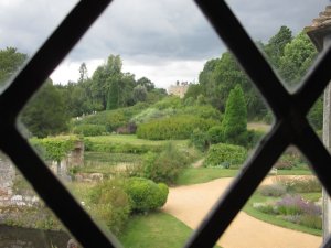 View from the old castle towards the house