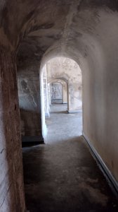 Inside the gun battery