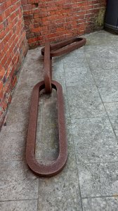 Replica of the chain across the Solent