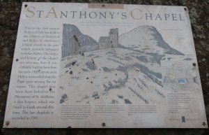Info board at the site