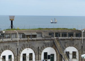 View of the rooms around the parade ground 