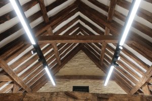 the arched braced roof