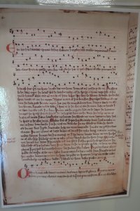 Example of some of the medieval music manuscripts once held at the priory