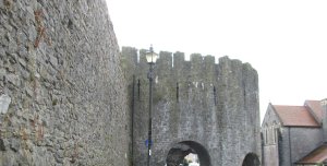 View of the town walls