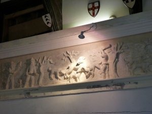 Close-up of the frieze