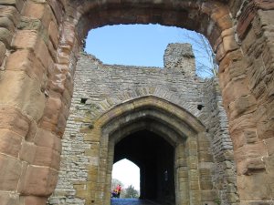 The gateway to the castle courtyard