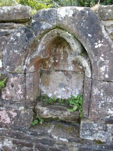A piscina, for washing out the holy chalice