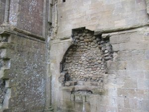 Abbey wall stonework
