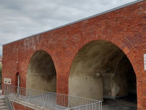 The arches of the gun battery