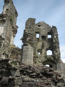 Inside the expansive ruins