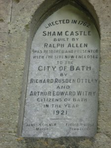 Inscription on the castle