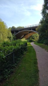 The by-pass crossing over the park