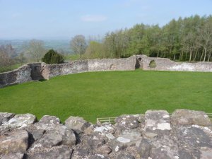 View of the outer ward from the tower