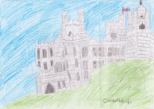 Sketch of the back of the castle