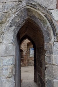 The entrance to the keep