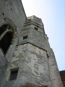 Close-up of the tower