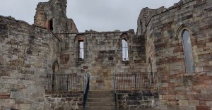 Exterior views of the keep