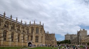 The visitors have to wait in long queues to visit St George's Chapel