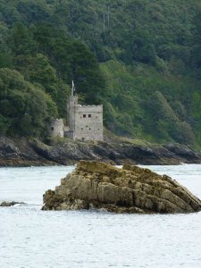 Looking across the river to Kingswear Castle