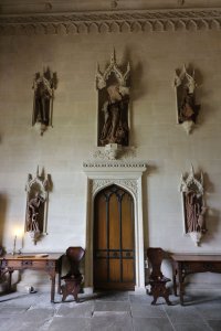 The great hall, used by the Talbot children to play badminton!