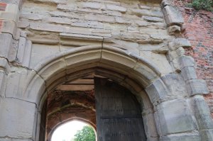Detail of the entrance to the castle