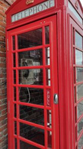 A traditional phone box (still working)
