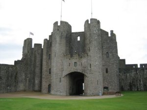 The gatehouse is nothing if not impressive.