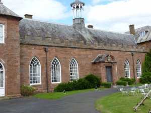 The castle rebuilt as a mansion