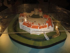 A model of John Dudley's castle
