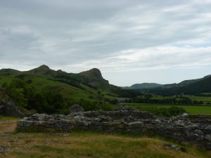 The mountain views sometimes distract from the castle