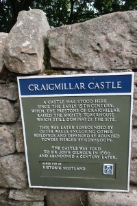Information board at the castle