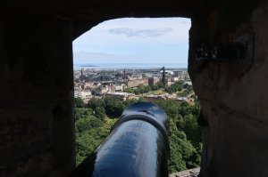 One of the many canons at the castle
