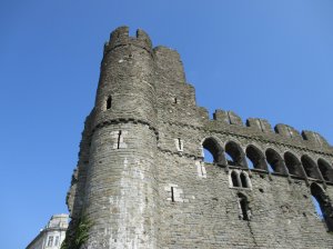Parapet and corner tower
