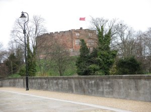 Back view of the keep