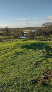 View of the River Nene from the motte