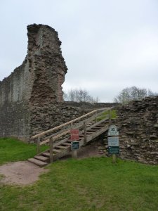 The original entrance is now in ruins