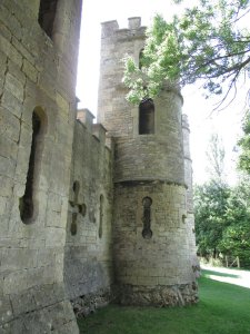 Side view of the tower