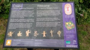 Information sign by the fort