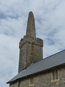 The tower of the church