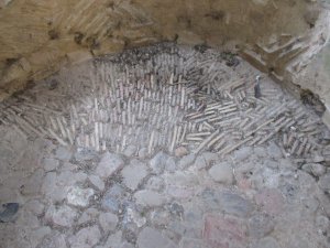 Interesting stone work in the floor