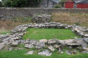 Site of the original entrance & bridge across the defensive ditch
